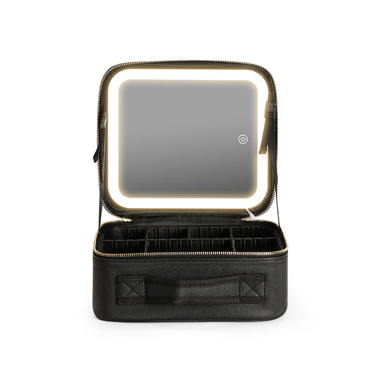 Safar Noor Make-up bag met LED-spiegel - Professionele cosmetica organizer