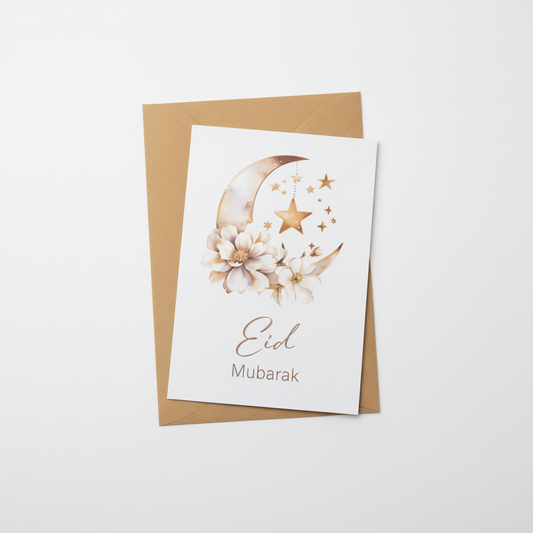 Eid Mubarak Wenskaart met Envelop