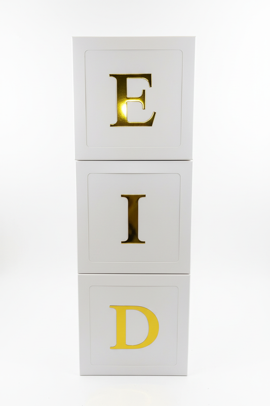 EID Papieren Doosjes met Gouden Letter Stickers